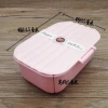 G1611 2180# Large flip-top soap box, draining soap box with lid, bathroom plastic Item Picture